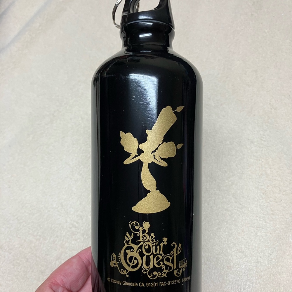 Disney Beauty and the Beast Lumiere Water Bottle unused